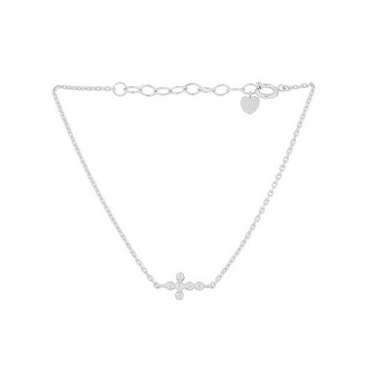 Cross armbånd i sterling sølv med lille korsvedhæng fra Pernille Corydon Shapes of Nature.